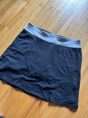 Tuff Athletics Black Skort with Gray Waistband